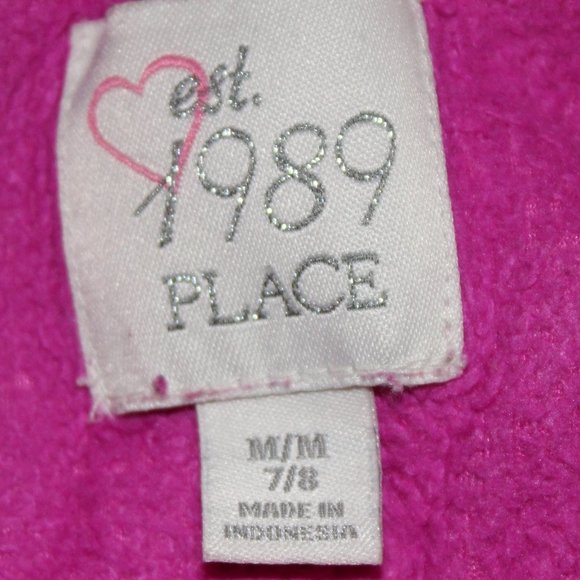 Children's Place Girl Pink Fleece Sweater(7-8) - Picture 8 of 8